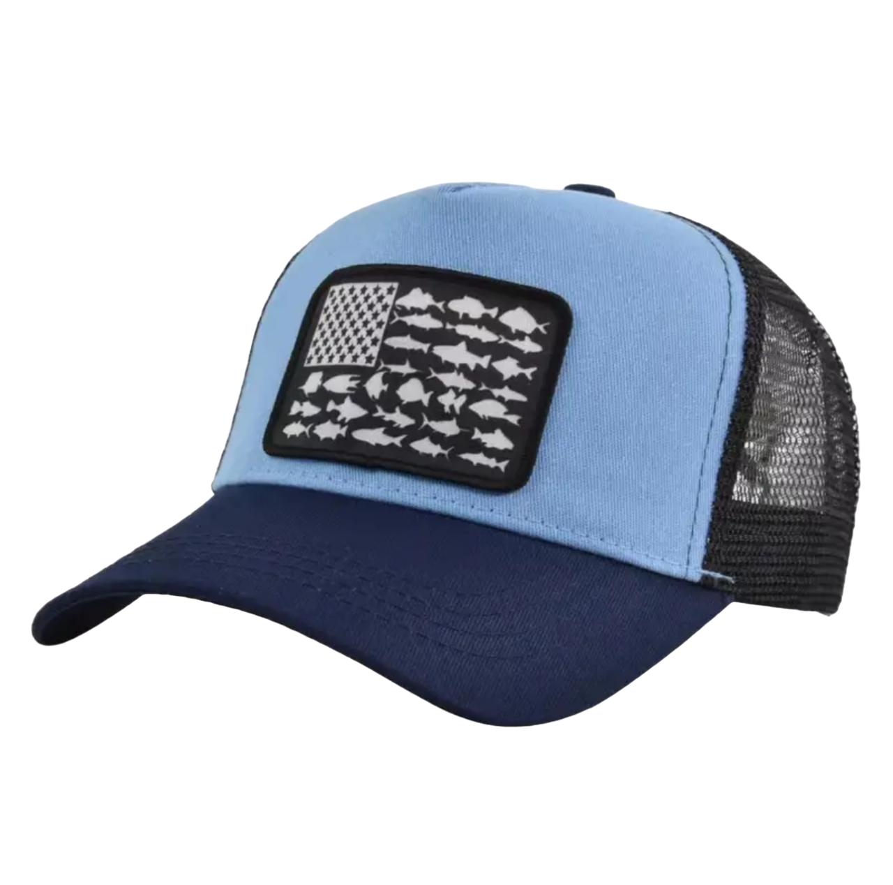 Blue Fish Trucker Hat