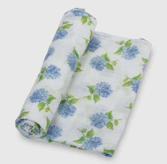 Hydrangea Swaddle Blanket