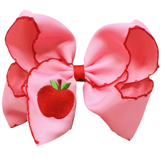 Apple Hair Bow