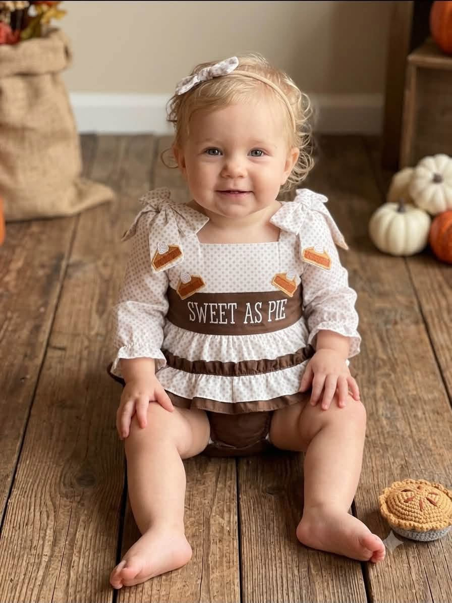 Sweet as Pie Brown Bloomer Set