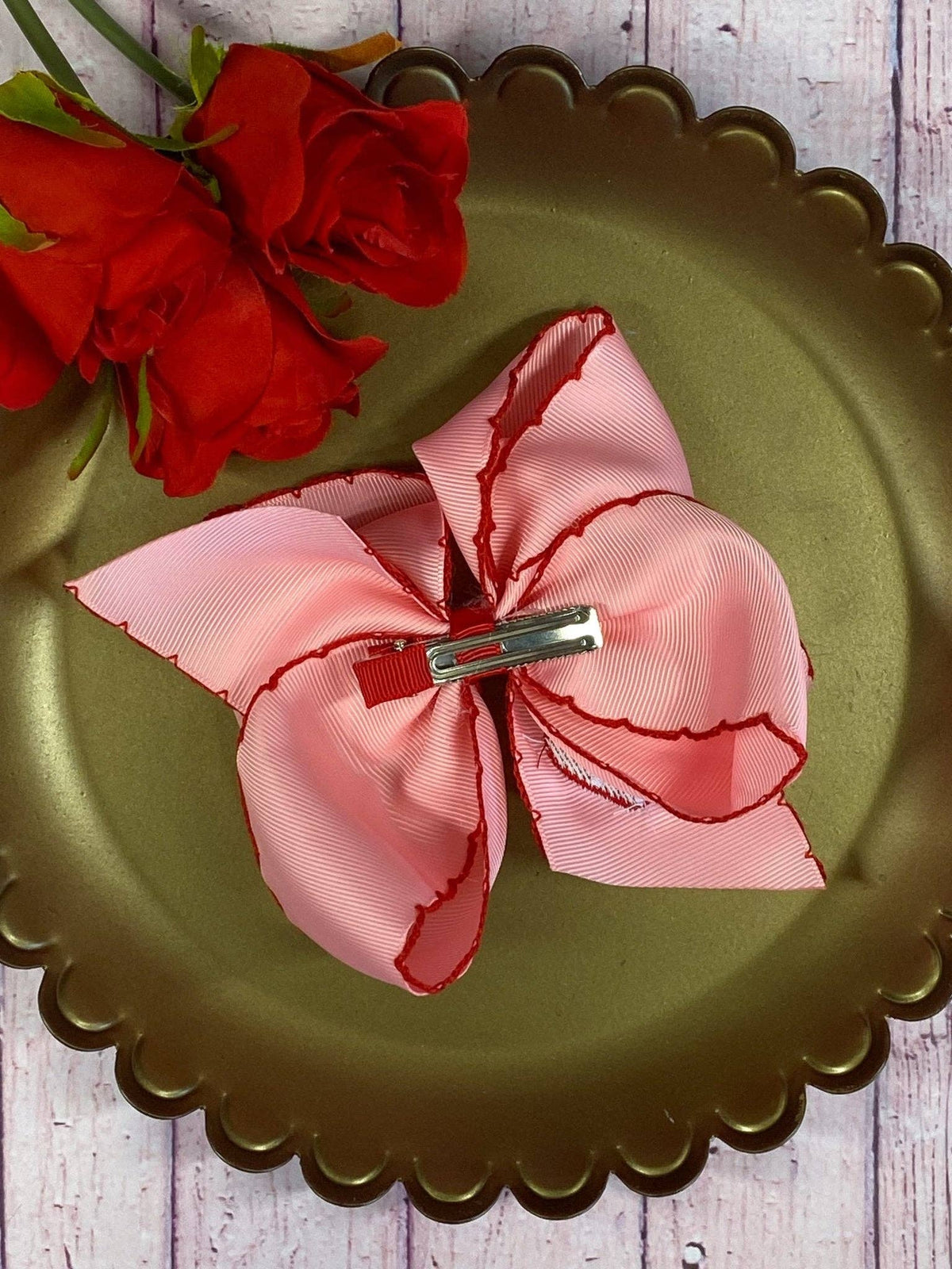 Strawberry Pink Hair Bow