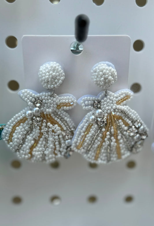 Seashell Beaded Earrings