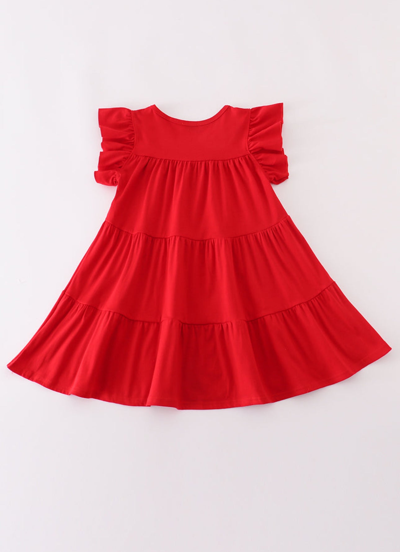 Red Tiered Sequin Dress