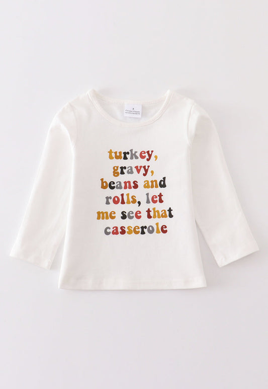 White Thanksgiving Casserole Top