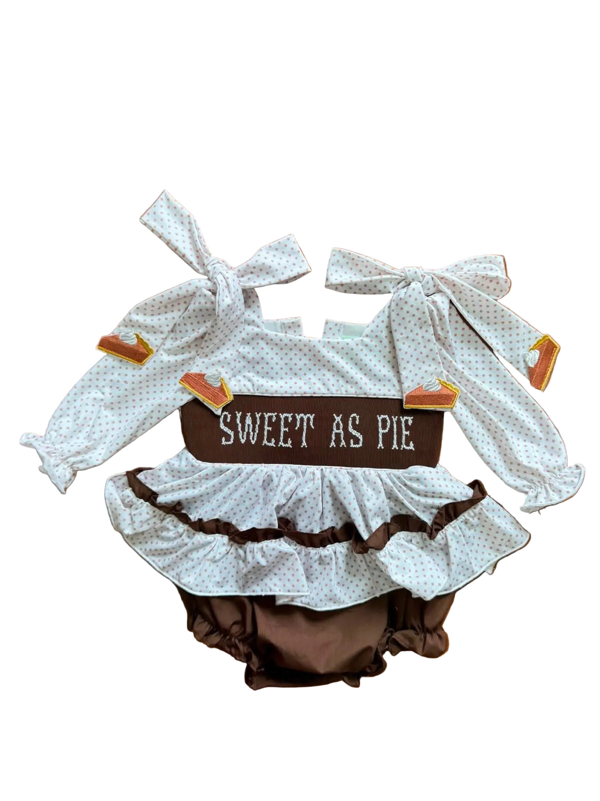 Sweet as Pie Brown Bloomer Set
