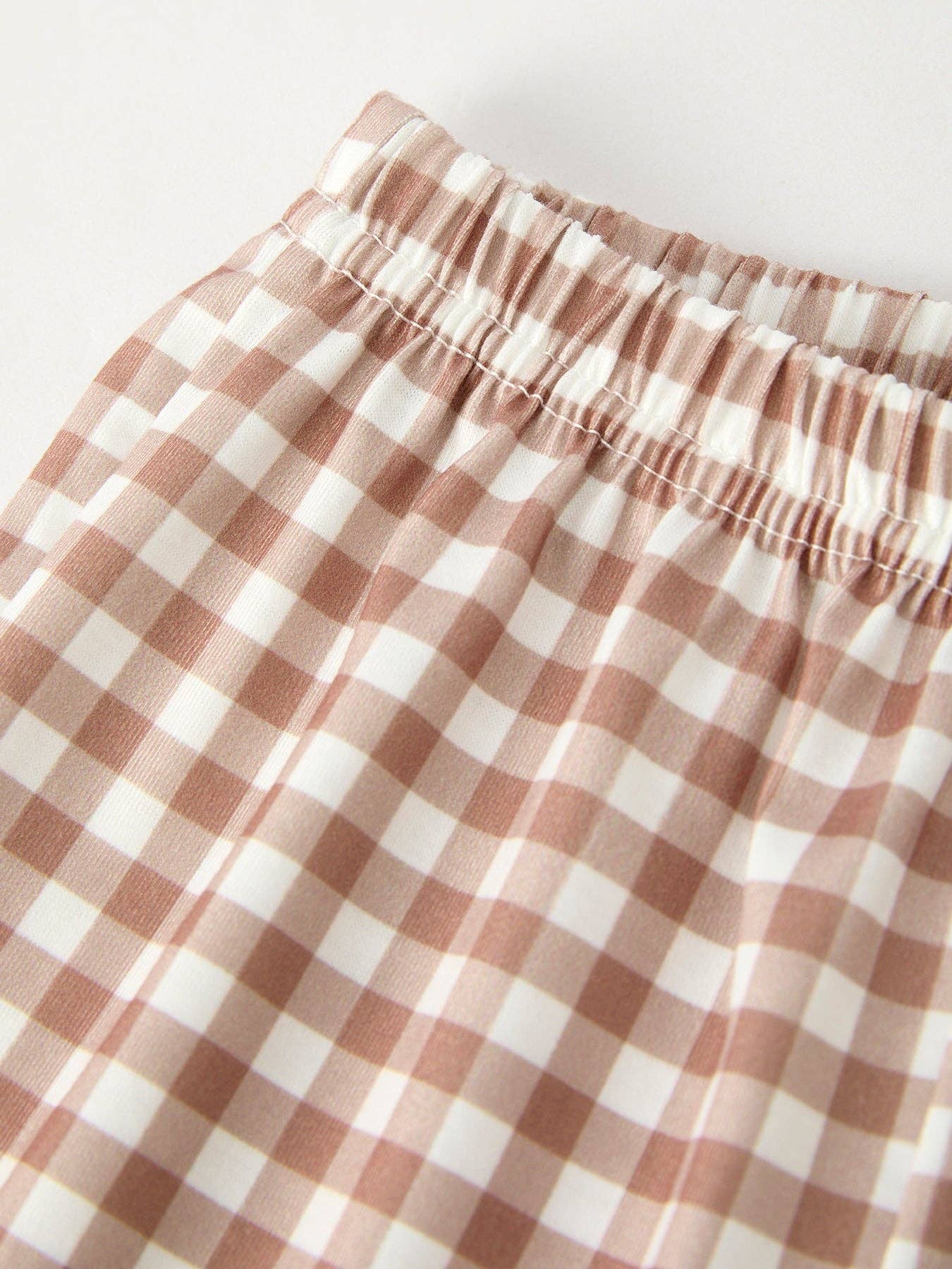 Plaid Gingerbread Smocked Boys Set