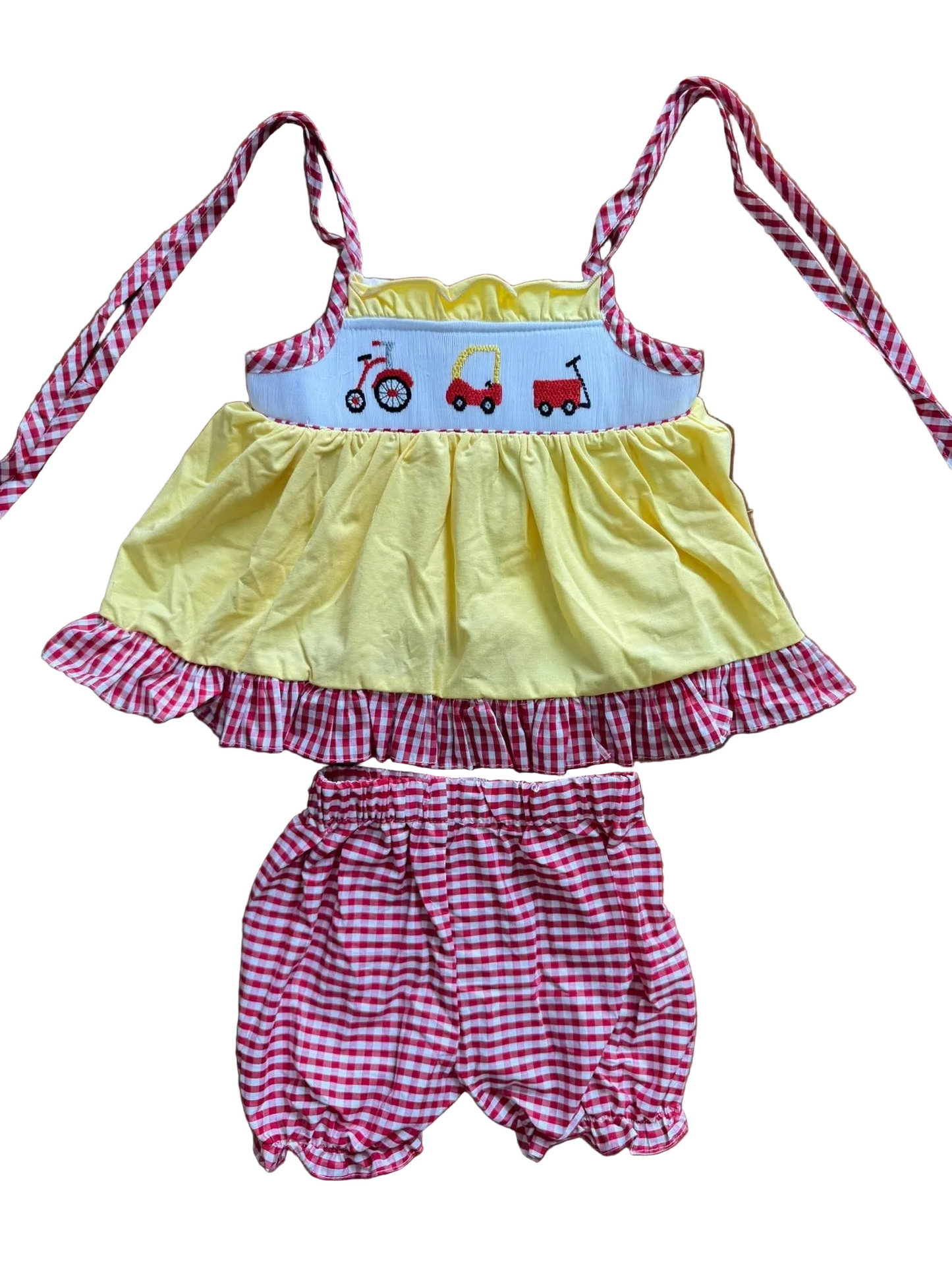 Red Toy Girl Short Set