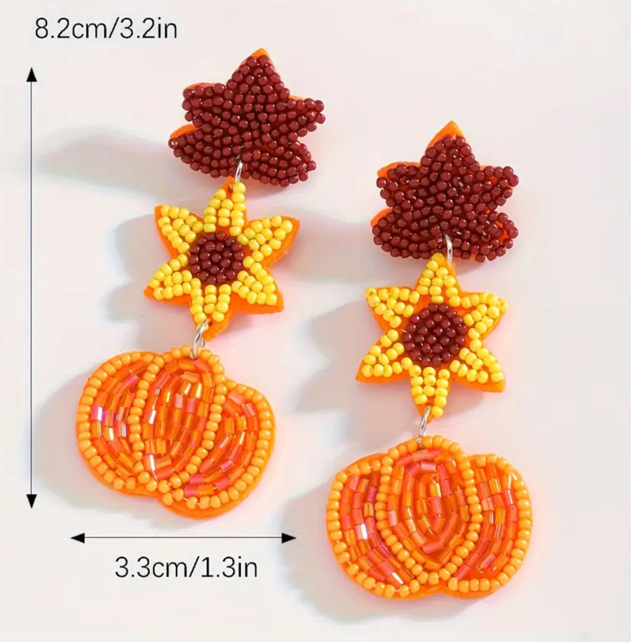 Fall Pumpkin Earrings