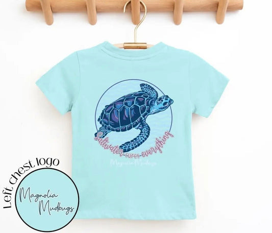 Teal Turtle Tee
