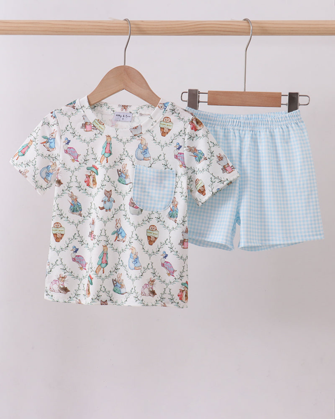 Blue Bunny Short Set