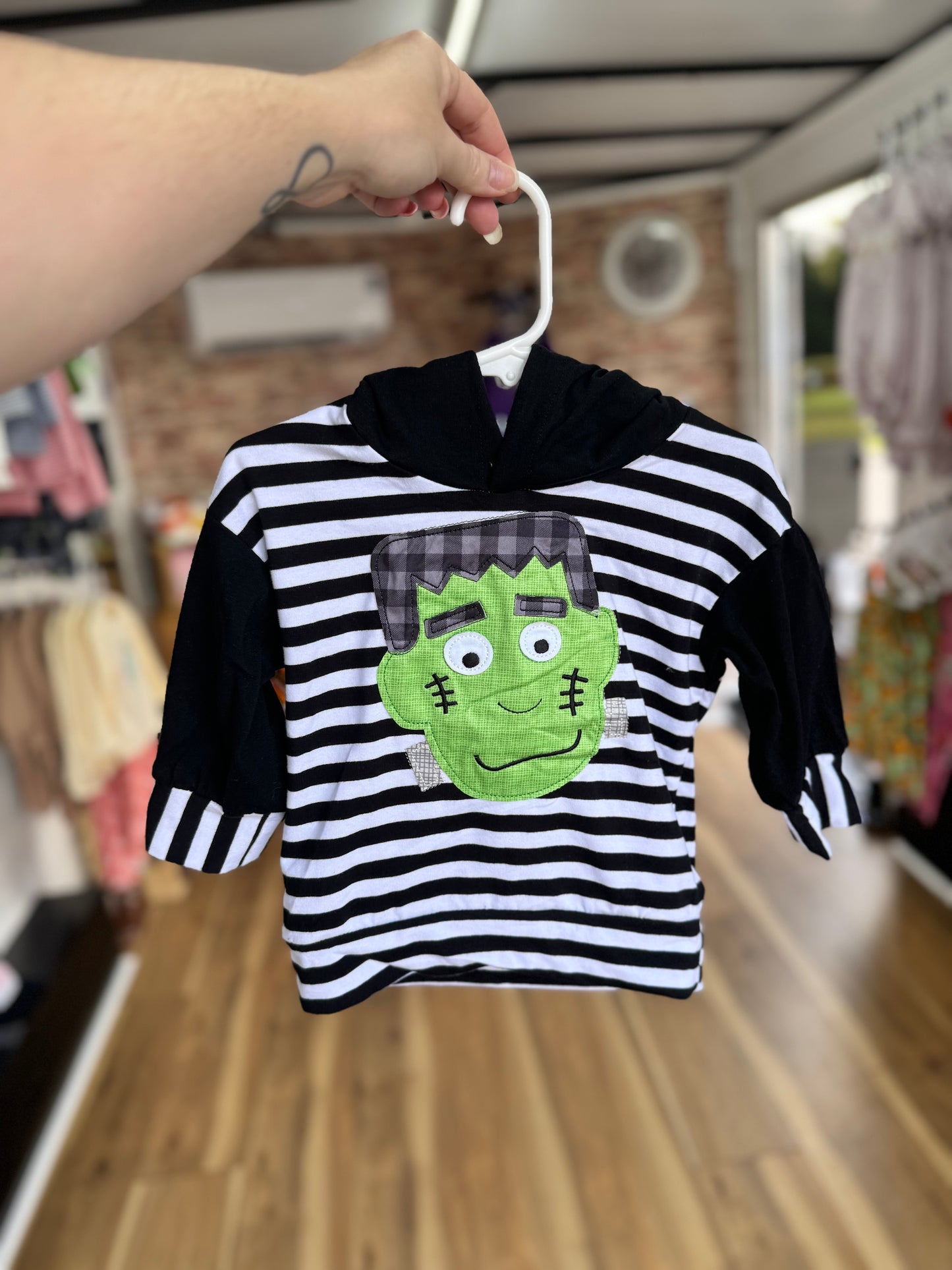 Striped Frankenstein Hoodie