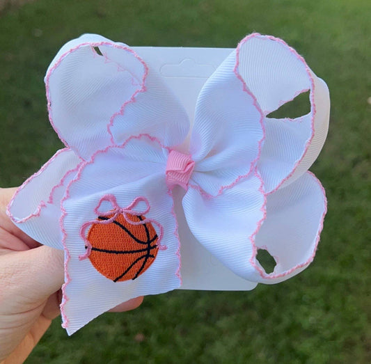 Basketball Hair Bow