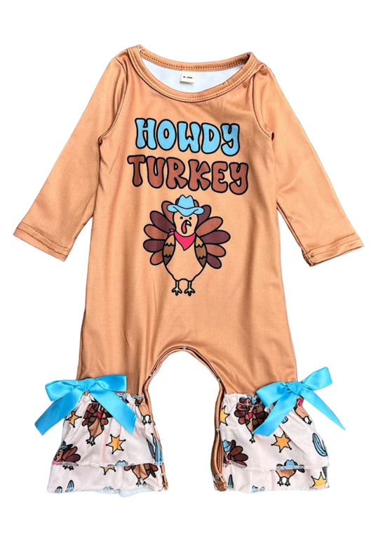 Howdy Turkey Romper