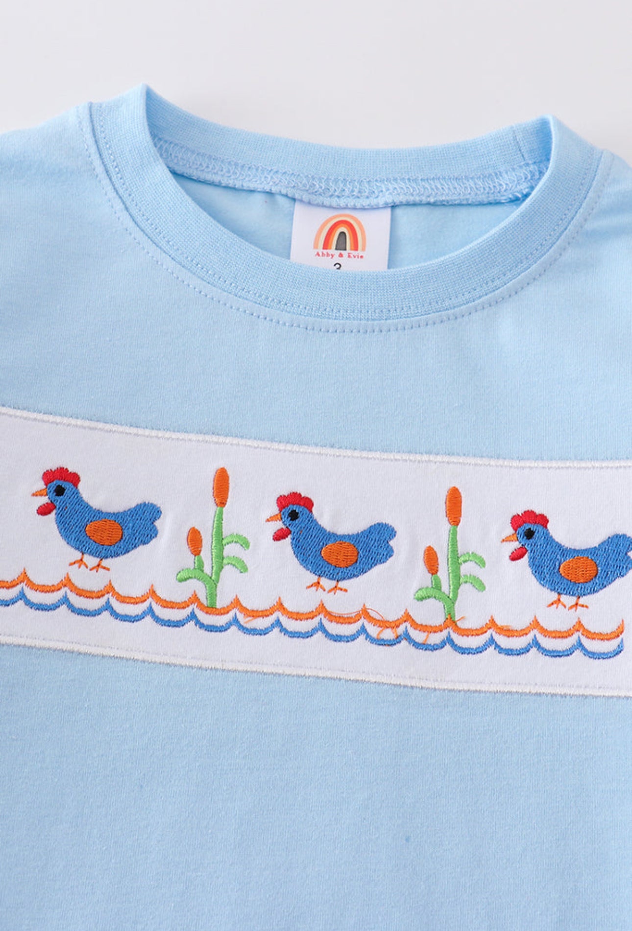 Chicken Embroidery Tee