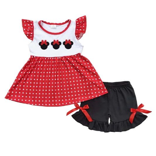 Red Dot Mouse Set