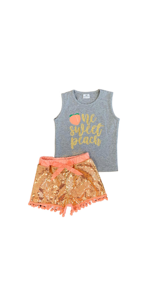 One Sweet Peach Short Set