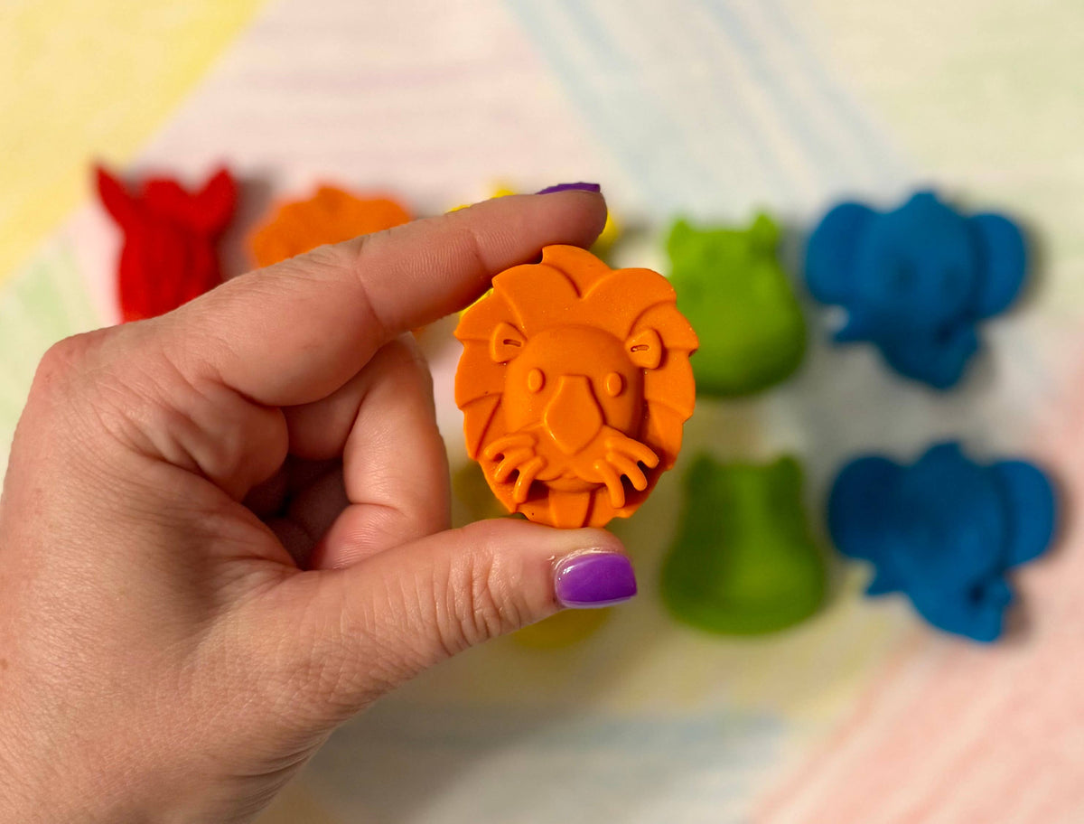 Jungle Animal Crayon Set