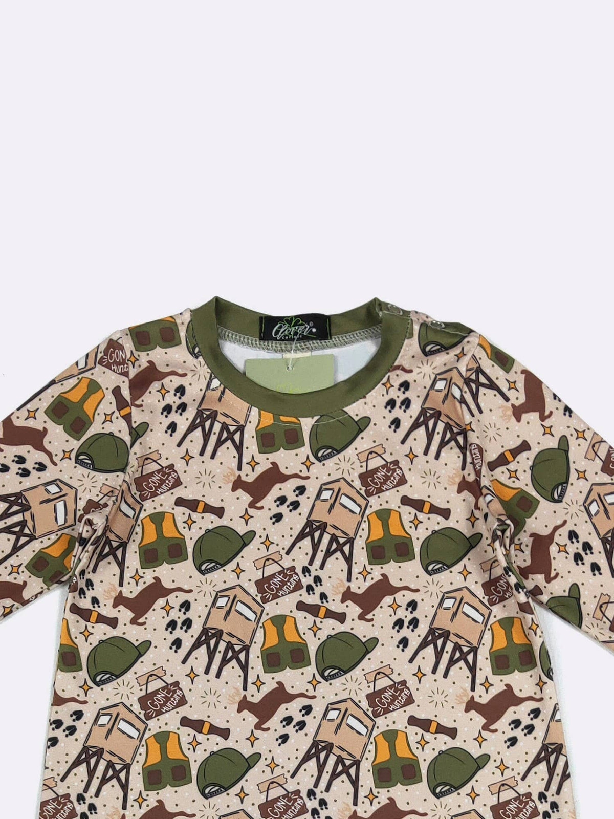 Gone Hunting Boy Romper
