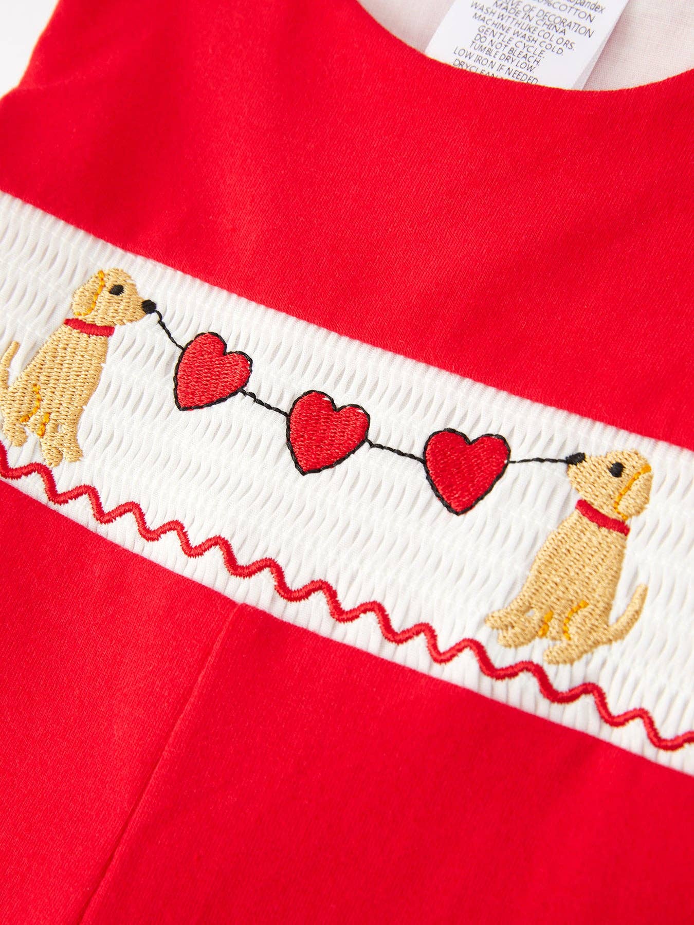 Dog Heart Smocking Boys JonJon