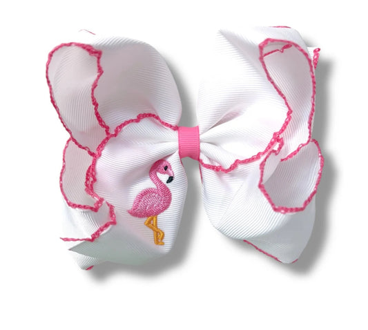 Flamingo Hair Bow