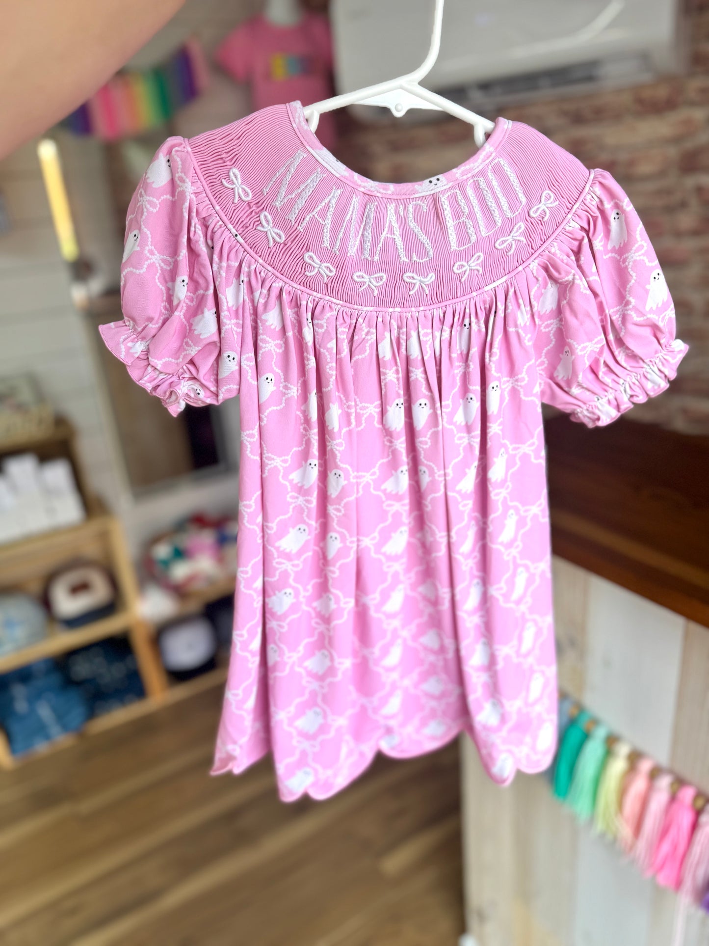 Pink Mama's Boo Smocks