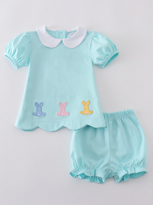 Mint Bunny Embroidery Set