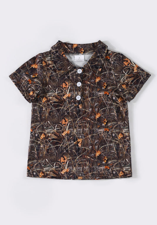 Camo Collar Shirt