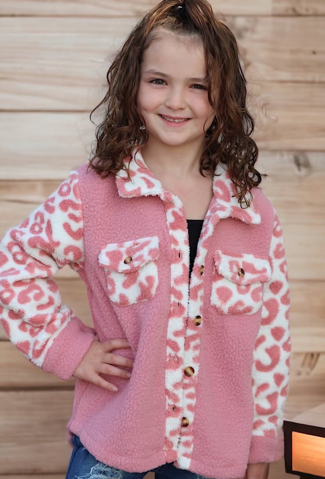 Pink Leopard Shacket