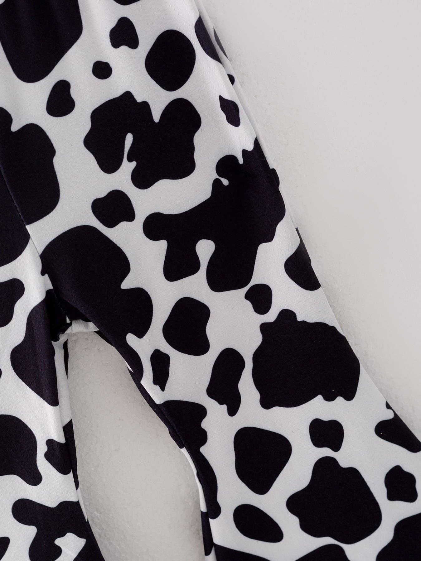 Girls Cow Print Pants