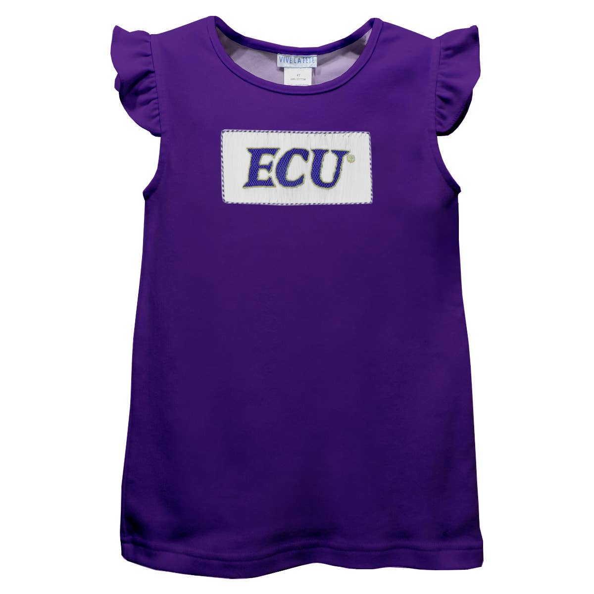 ECU Smocked Knit Angel Wing Top