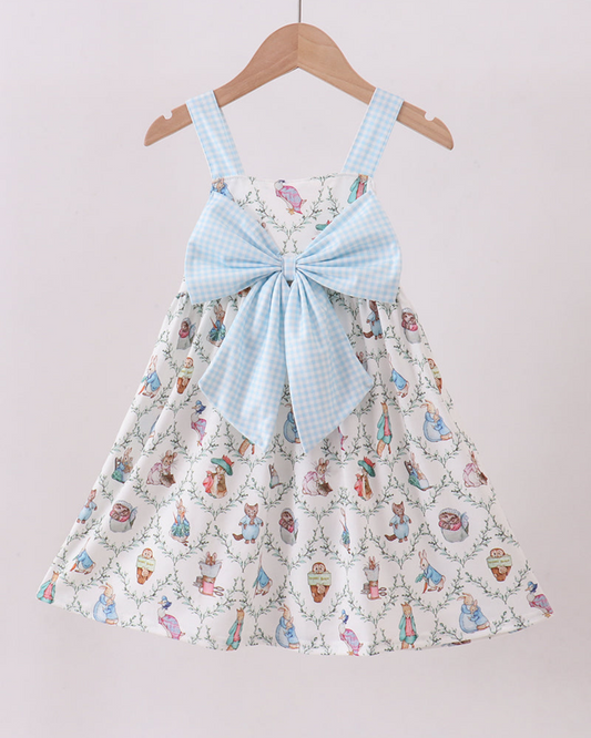 Blue Bunny Bow Dress
