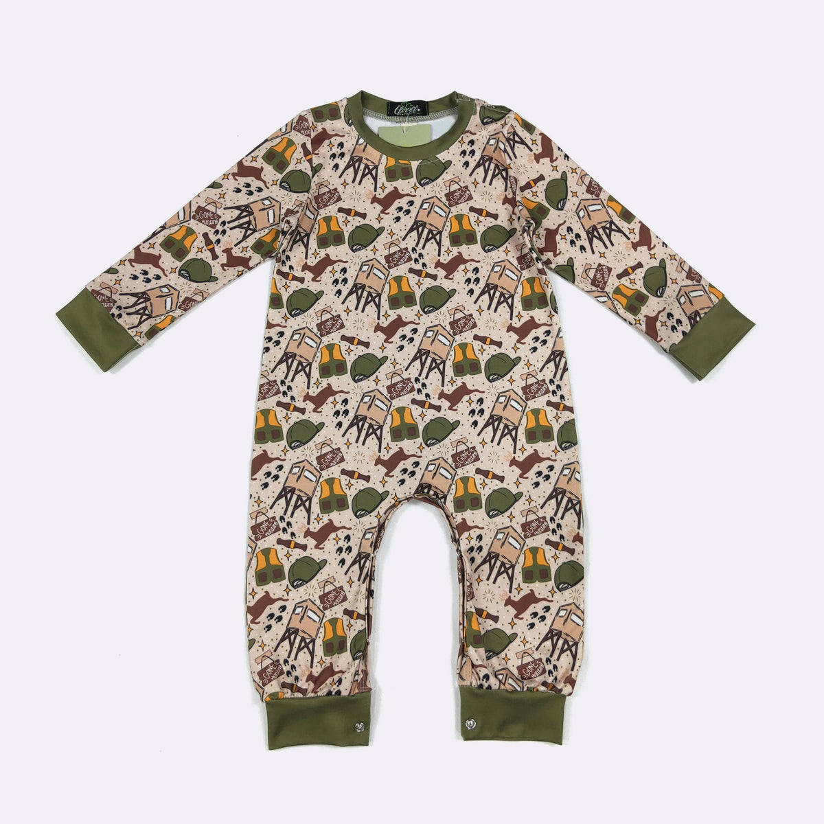 Gone Hunting Boy Romper
