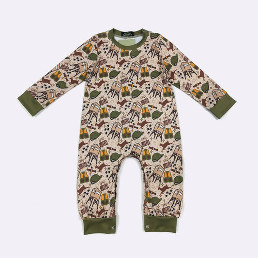 Gone Hunting Boy Romper