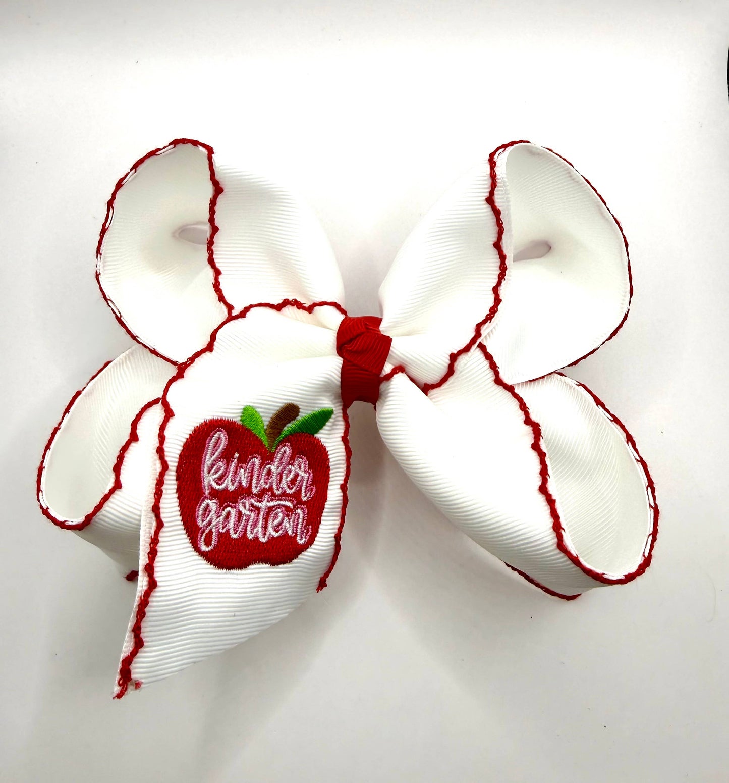 Kindergarten Apple Bow