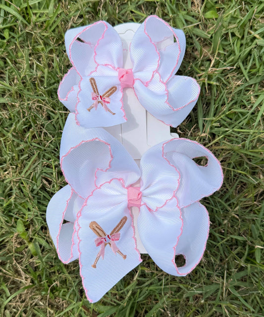 Baseball Bat Hair Bow