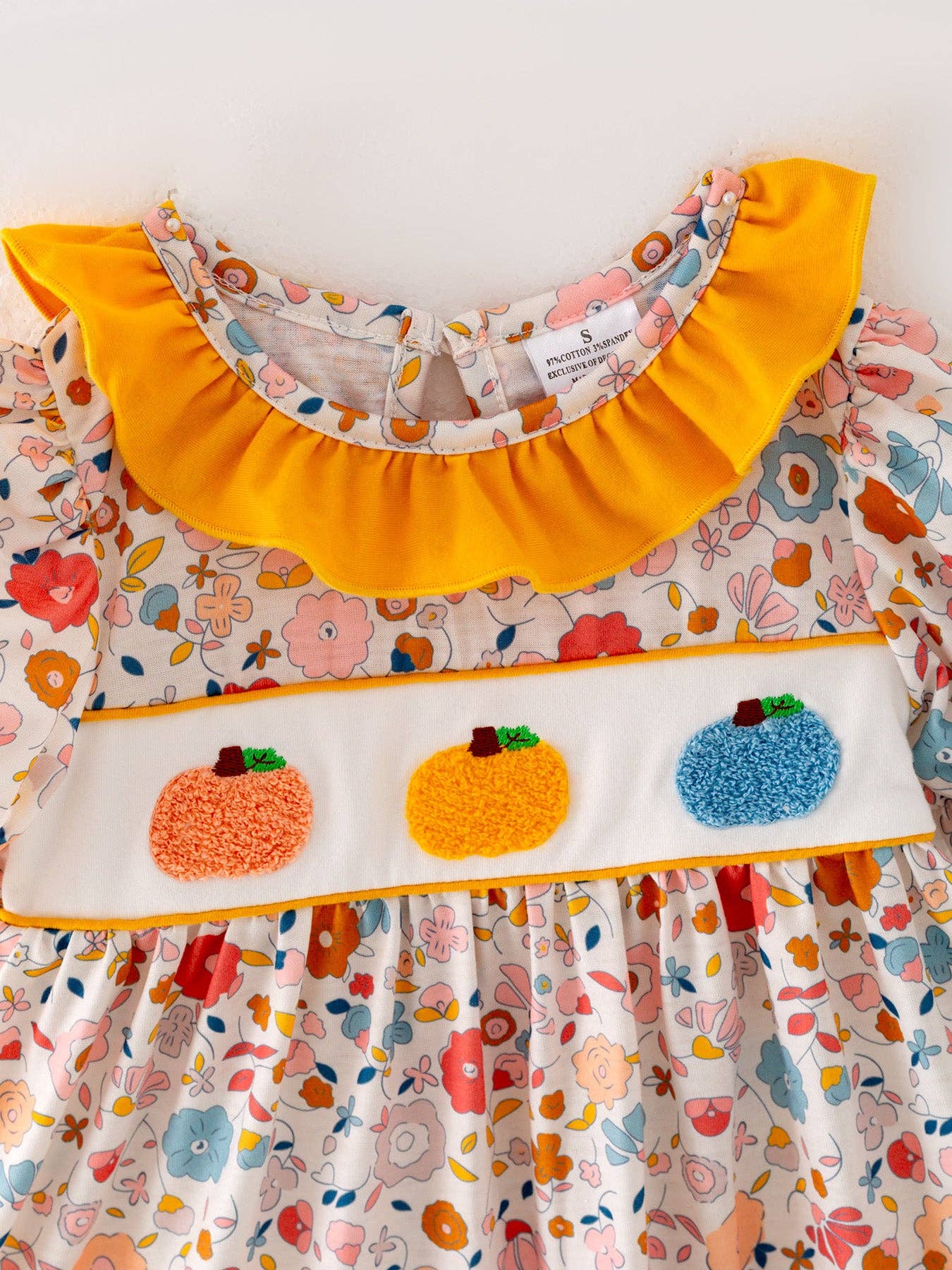 Pumpkin Chenille Orange Girls Set