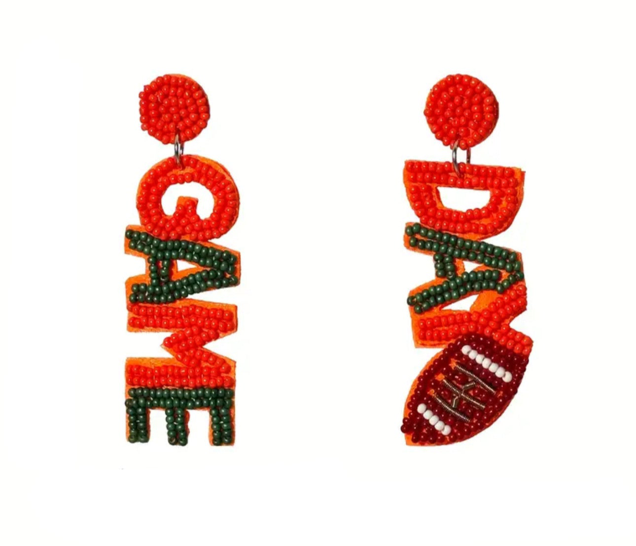 Game Day Beaded Earrings
