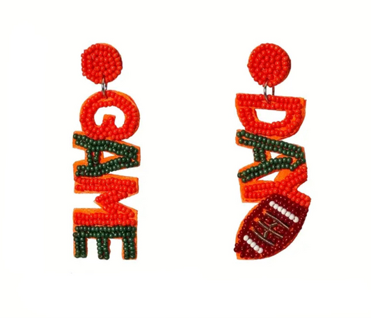 Game Day Beaded Earrings