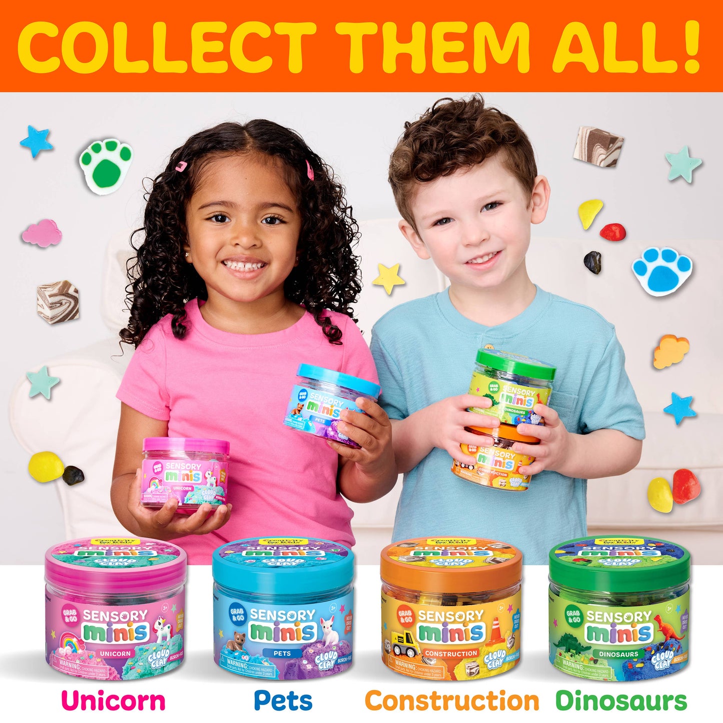 Sensory Mini Jar - Construction Them