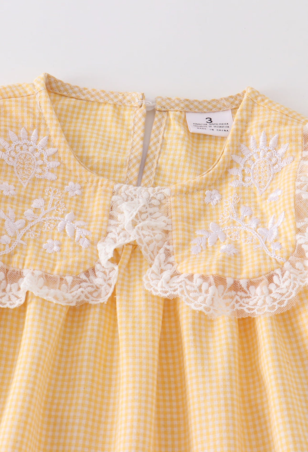 Yellow Floral Ruffle Girl Set