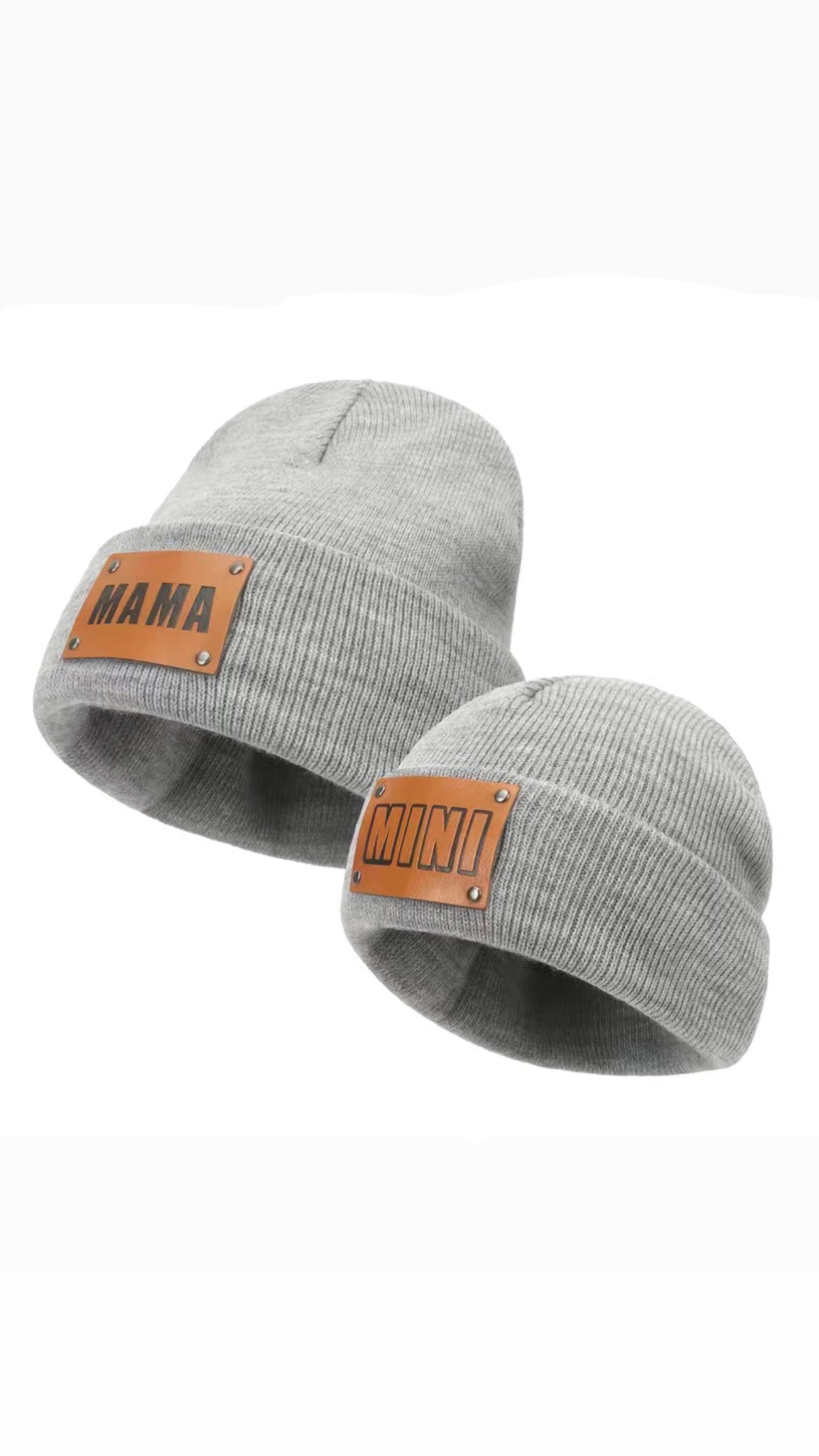 Mama & Mini Patch Beanies-More colors