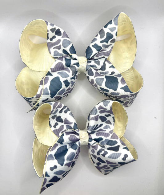 Grey Camo Bow