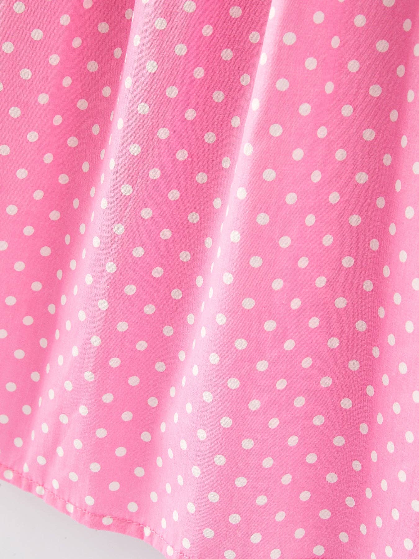 Valentine's Day Smocking Polka Dots Dress