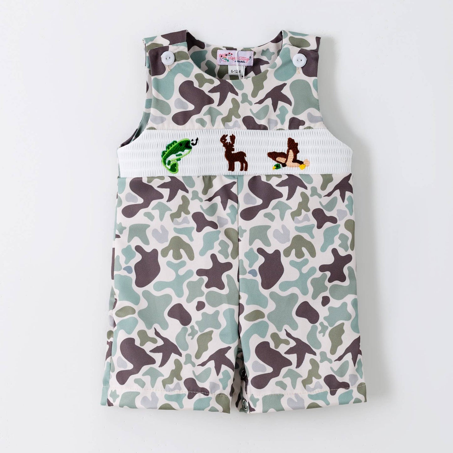 Muted Camo Smocked Jon Jon