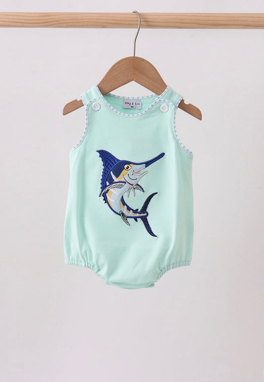 Mint Marlin Romper
