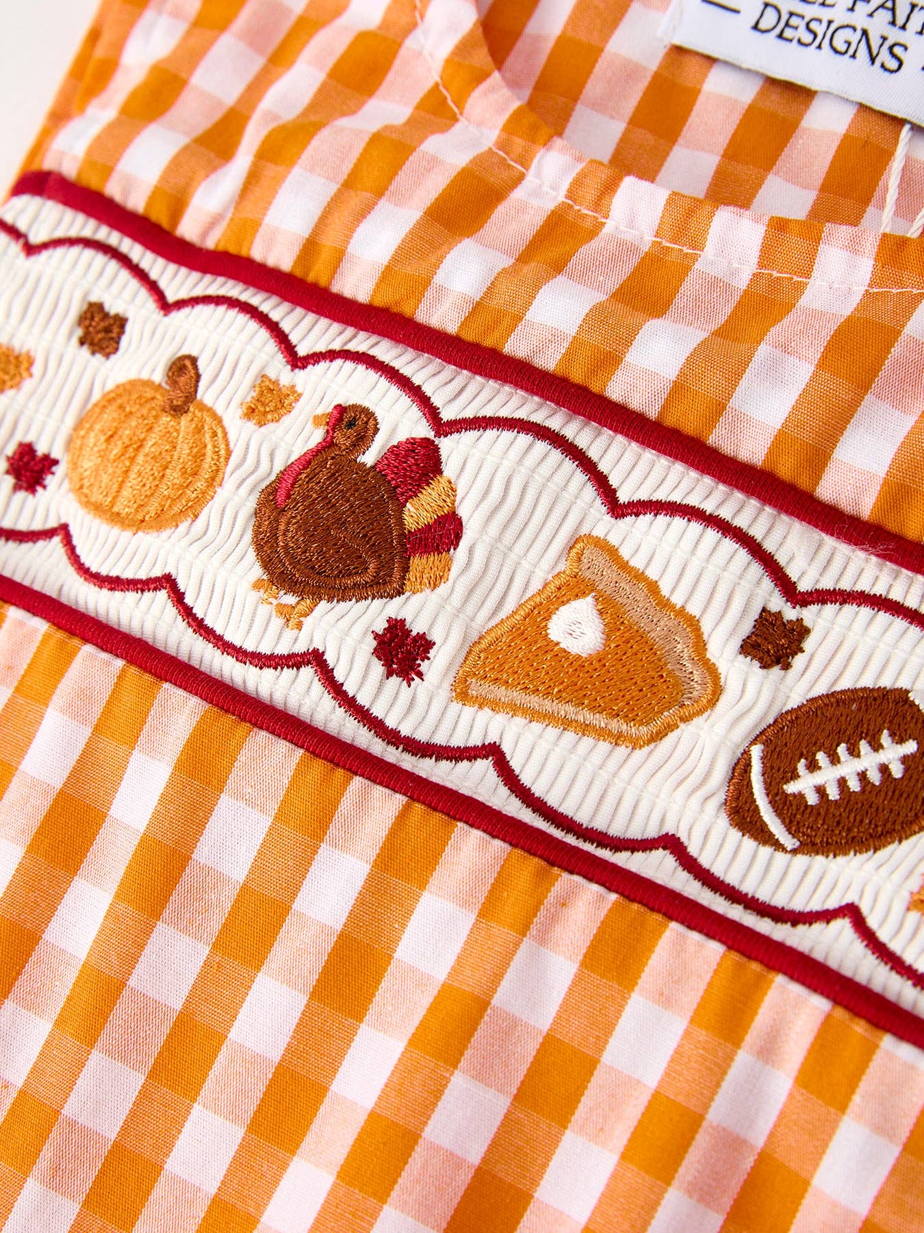 Fall Orange Check JonJon