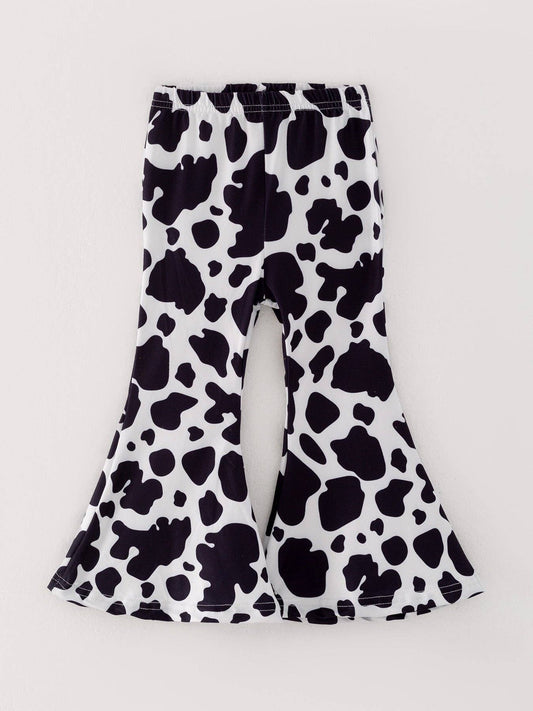 Girls Cow Print Pants