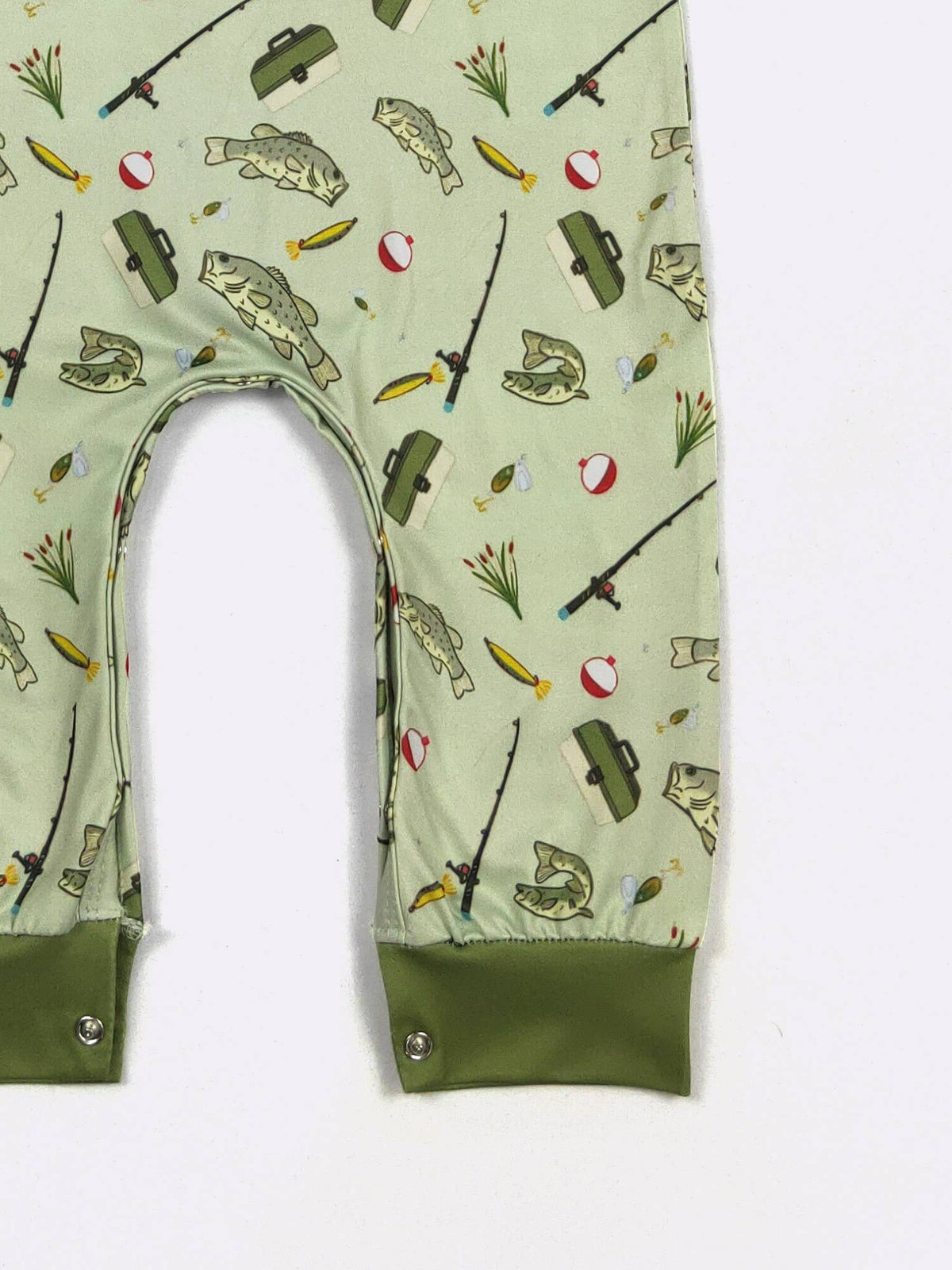 Green Bass Boy Romper