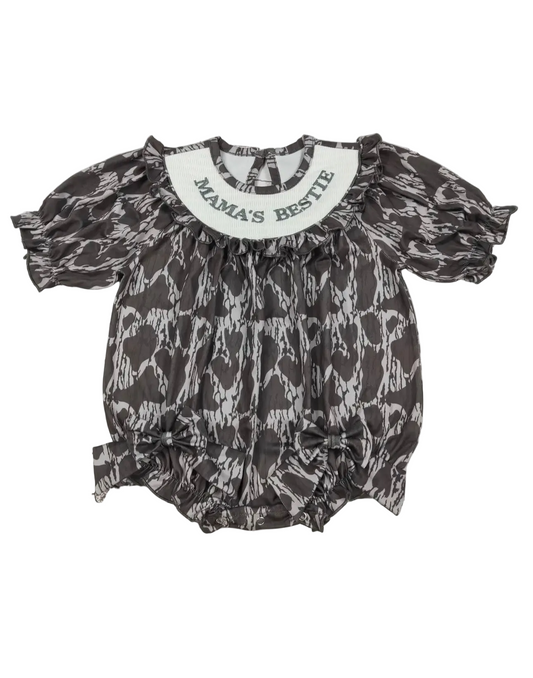 Mamas Bestie Camo Smock