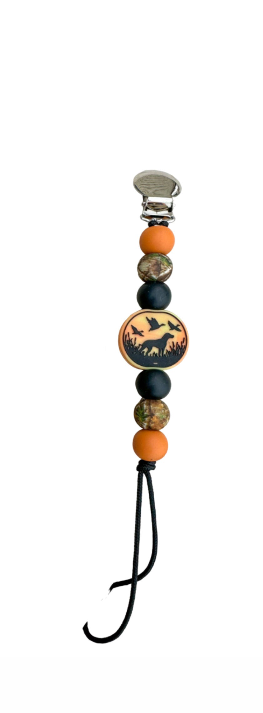 Duck Dog Pacifier Clip